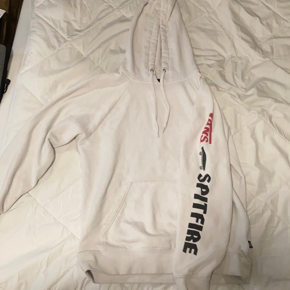 Vintage White Vans Spitfire collection Hoodie